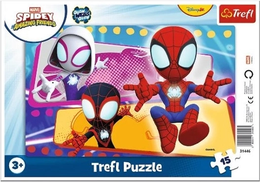 Lijstpuzzel Spidey – spinnenteam (15 stukjes)