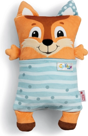 Nici Cosidoos pluche vos 2-in-1 – superzachte knuffel en kussentje 30 × 20 cm