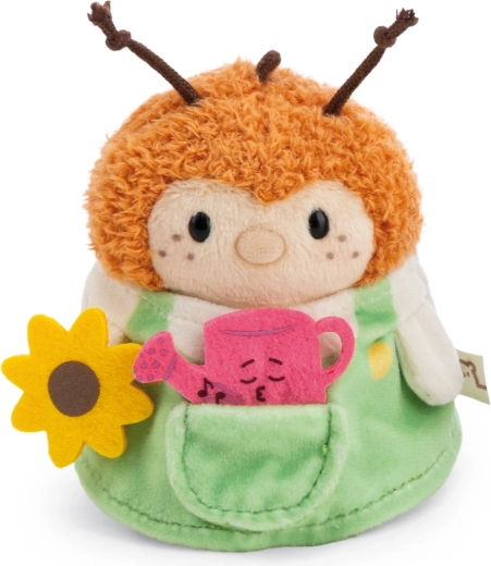 Nici MyMochi pluchen hommel Hadshi 8 cm met gieter en tuinierkostuum