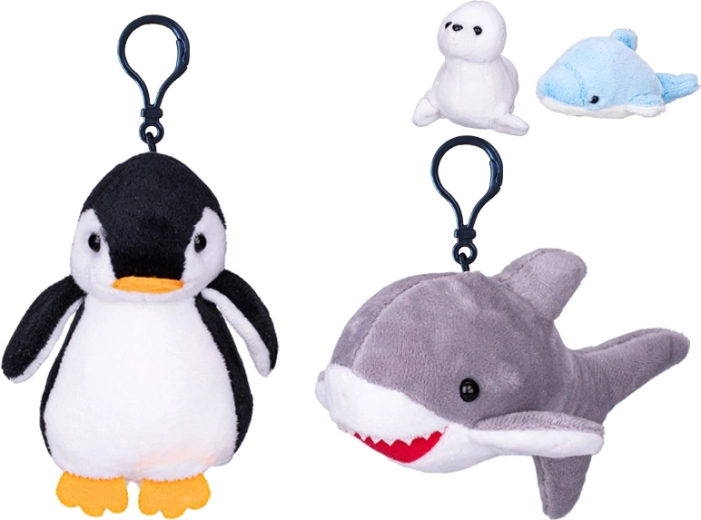 Pluchen sleutelhanger – zeedier 10 cm