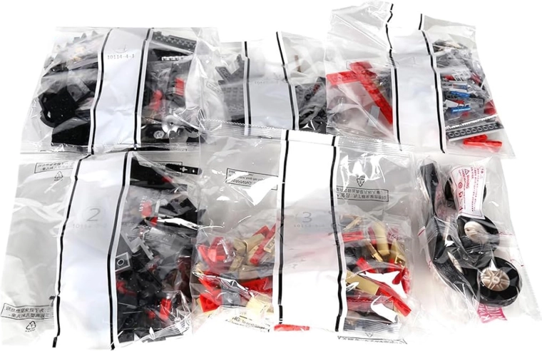 Bouwset retro auto rood 1308 stukjes