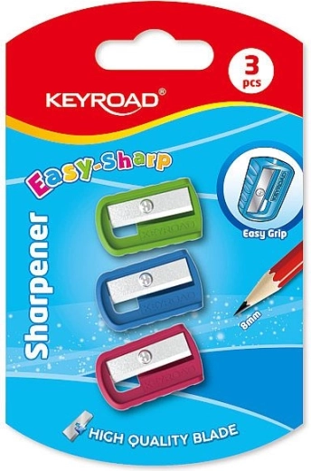 Kunststof puntenslijper KEYROAD Slim, 3 stuks