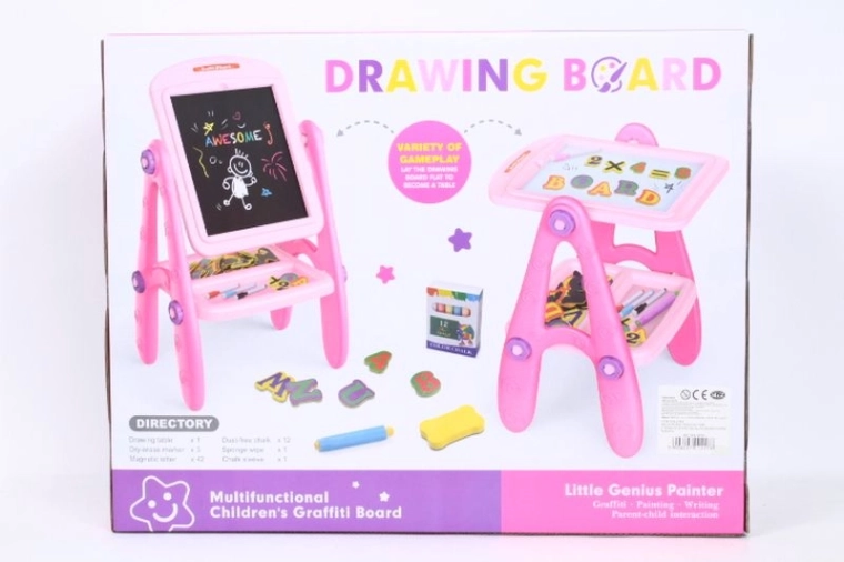 Multifunctioneel kinderbord (roze)