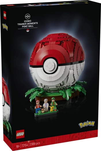 LEGO Pokémon iconische Pokéball met trainers