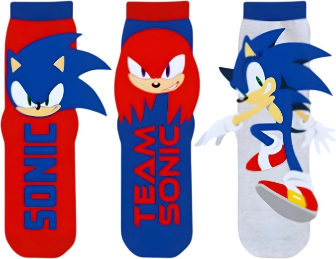 Enkelsokken voor jongens Sonic - 3 paar