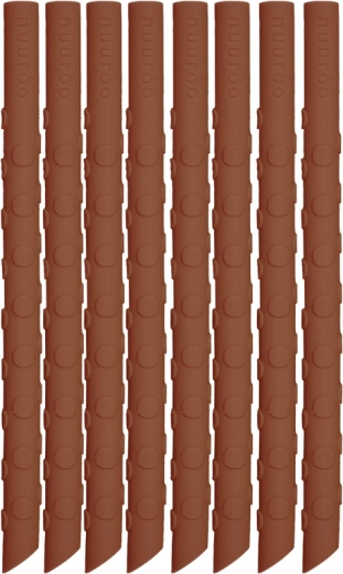 NUUROO ada siliconen rietjes caramel café (8 stuks)