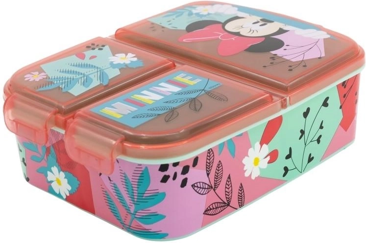 Snackbox Minnie Mouse met vakjes - 1 stuk