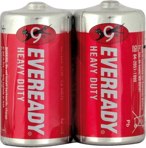 Energizer Eveready Heavy Duty Red batterijen C R14 1,5 V, 2 stuks
