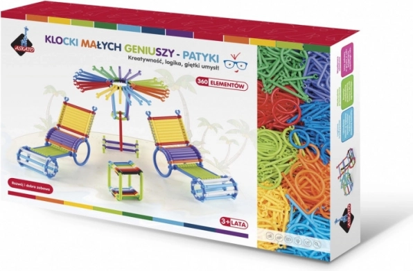 Bouwset met voetjes 360 stuks in box