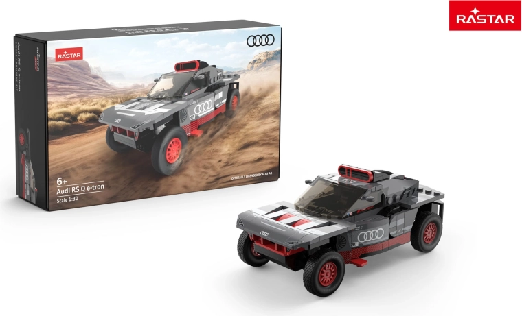Bouwset auto Audi RS Q e-tron 1:30 grijs Rastar - 1 stuk