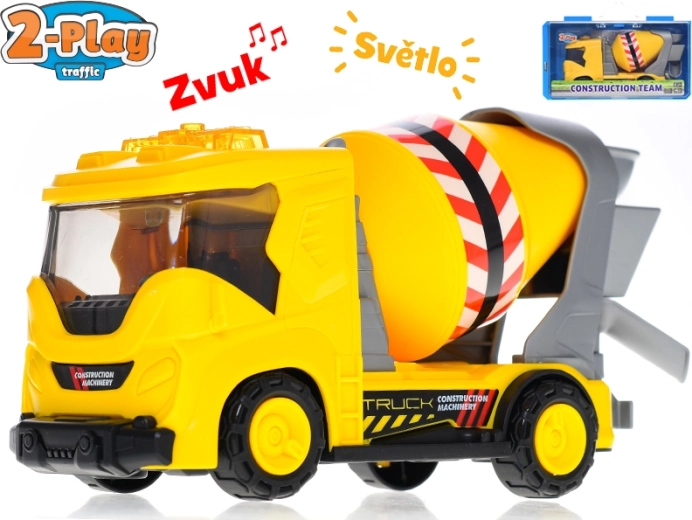2-Play Traffic betonmixer met licht en geluid 22 cm