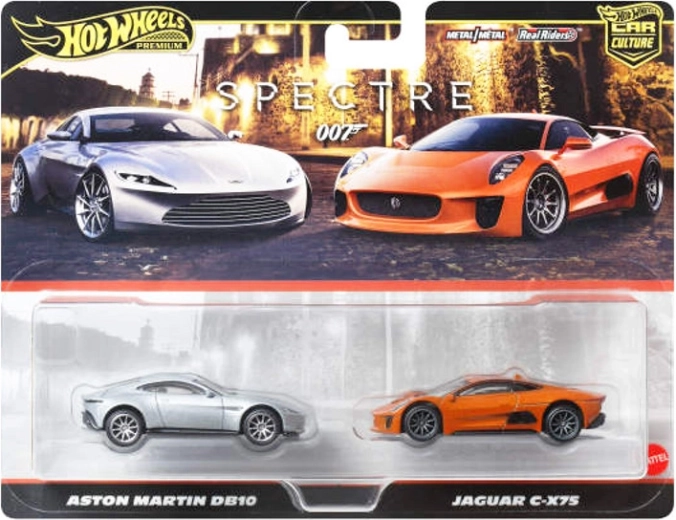 Hot Wheels Premium set modellen Jaguar C-X75 en Aston Martin DB10 (James Bond)