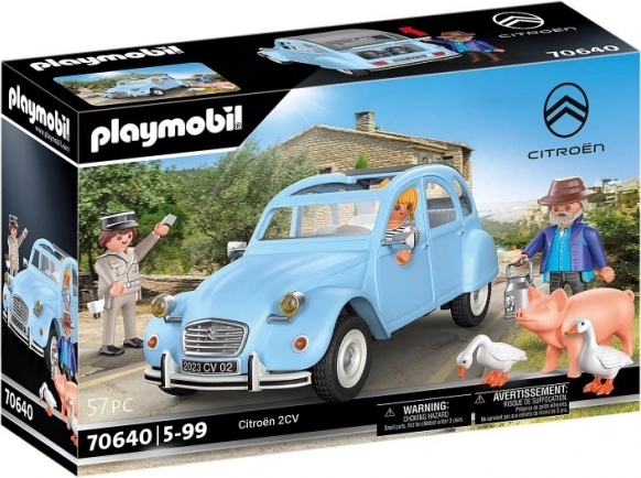 Playmobil Citroën 2CV – iconische retroauto met figuren en accessoires