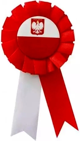 Nationale kokarde wit‑rood