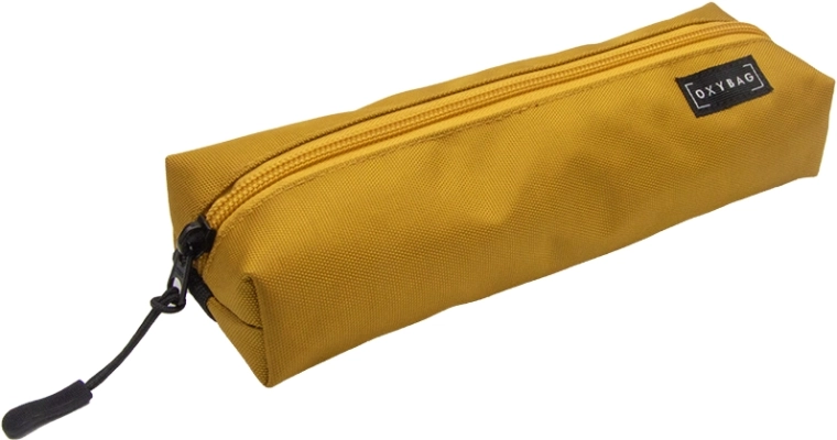 Brede schooletui OXY Runner Yellow met elastische band