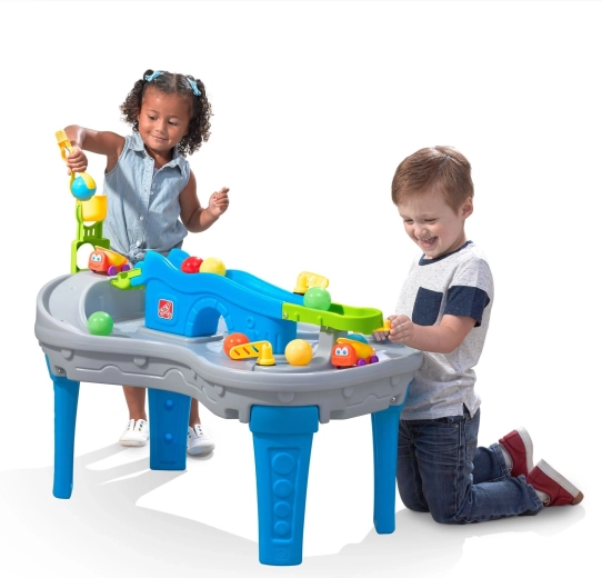 Step2 speeltafel met knikkerbaan en autootjes