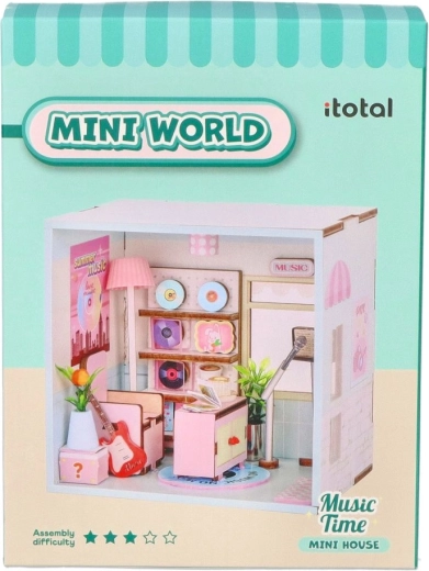 i-Total miniaturen DIY-kamer miniwereld – Muziektijd