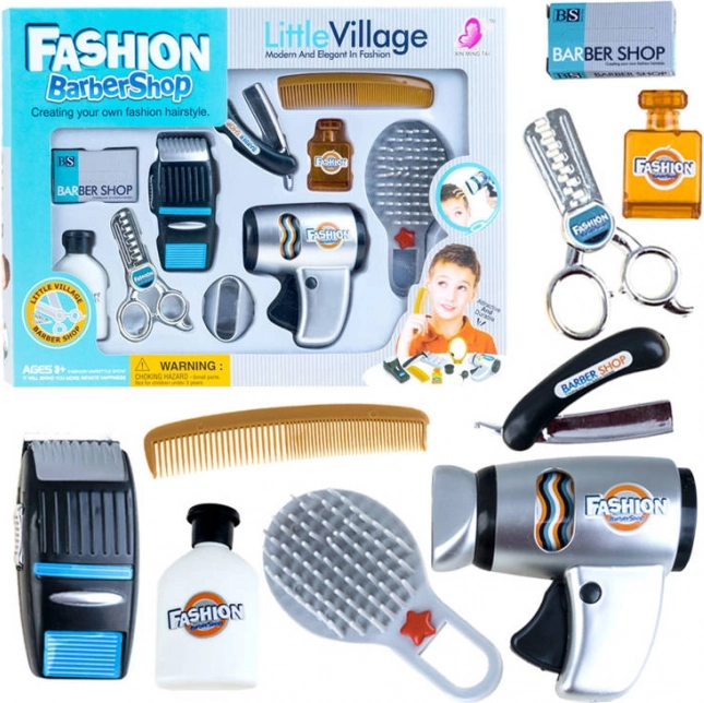 Kinderkappersset Elegant BARBER + accessoires