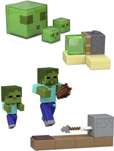 Minecraft actiereplica 8 cm met game-accessoires