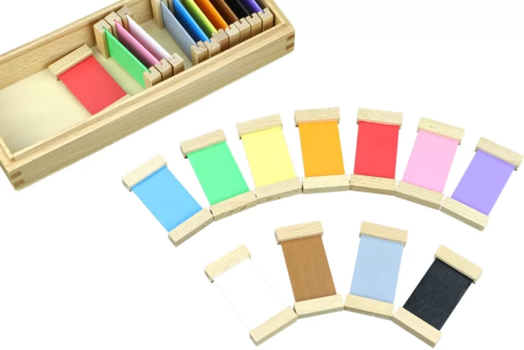Gekleurde plaatjes 2 – uitgebreide set Moyo Montessori