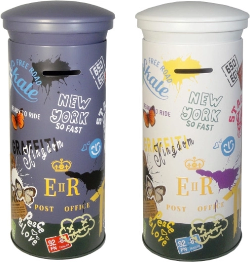 Spaarpot in de vorm van een brievenbus