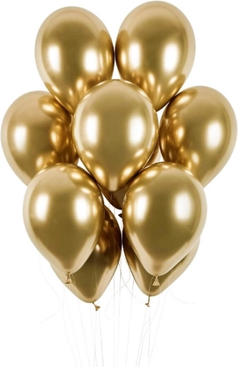 Glanzende chroomgouden ballonnen 13" – set van 50 stuks