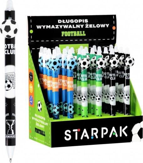 Uitwisbare pen voetbal - 1 stuk