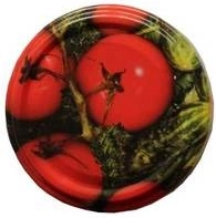 Deksel voor weckpotten 82 mm met tomatenmotief