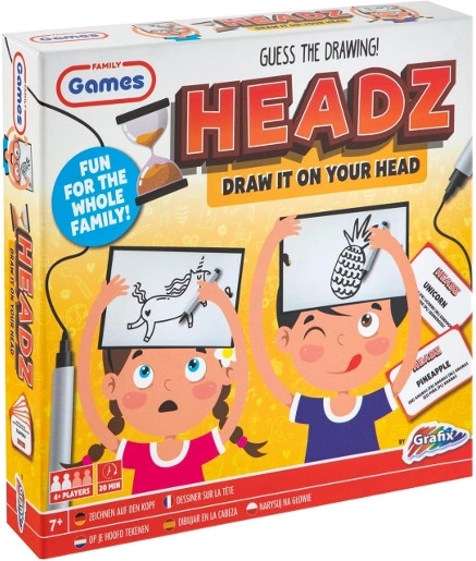 Headz Teken op het hoofd – creatieve familiegame GRAFIX