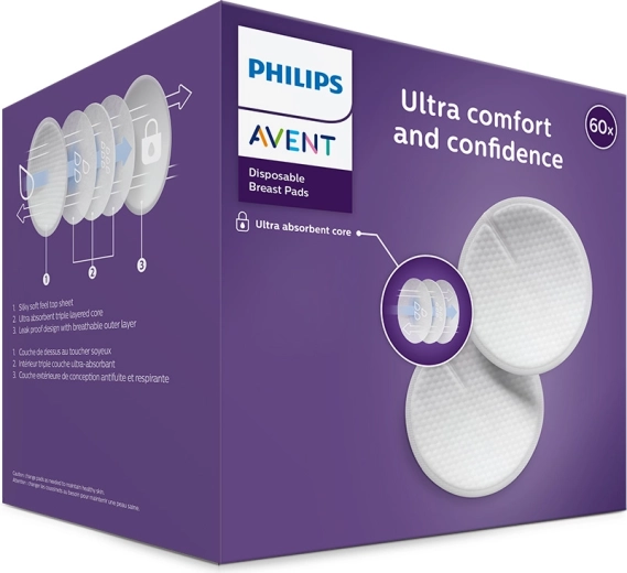 Philips Avent wegwerpzoogcompressen 60 stuks