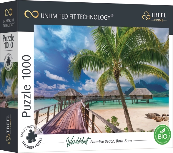 Puzzel TREFL UFT Wanderlust: paradijselijk strand op Bora Bora, 1000 stukjes