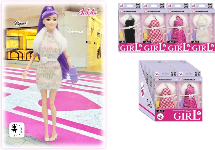 Modieuze jurken voor poppen 30 cm – meerdere soorten