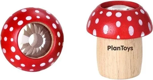 PlanToys Kaleidoscoop paddenstoel rood