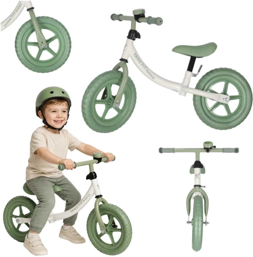 Trike Fix loopfiets met bel groen