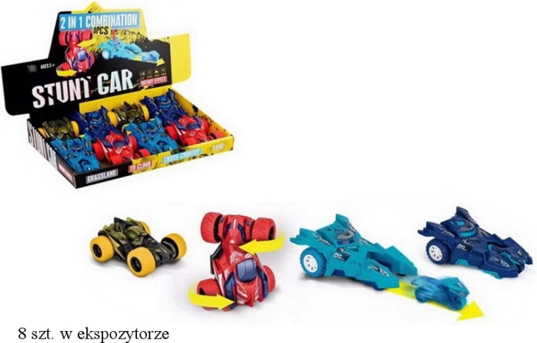 Acrobatisch autootje met draaiaas of lanceerder