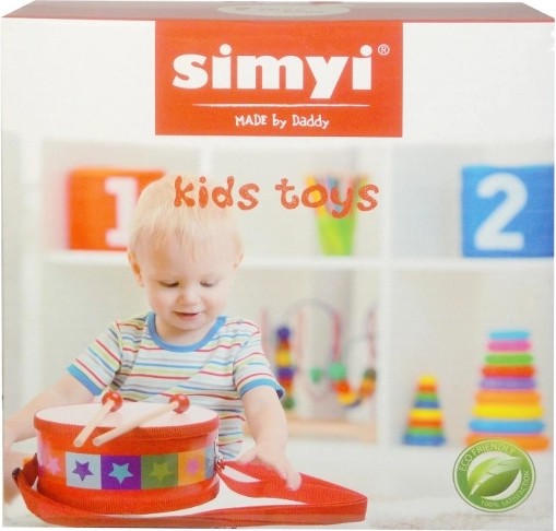 Kinderdrum met stokjes en riem