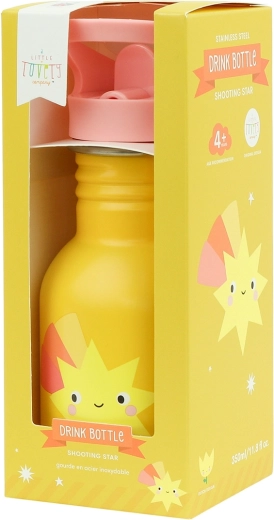 A Little Lovely Company roestvrijstalen enkelwandige drinkfles 350 ml – komeet
