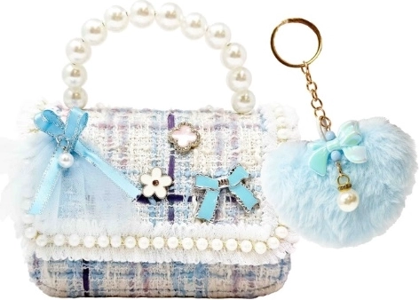Hot Focus kinderhandtas met hanger blauw