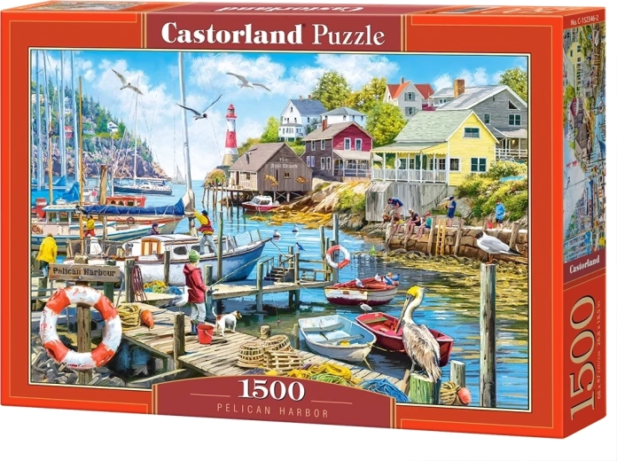 Castorland puzzel Haven met pelikaan, 1500 stukjes
