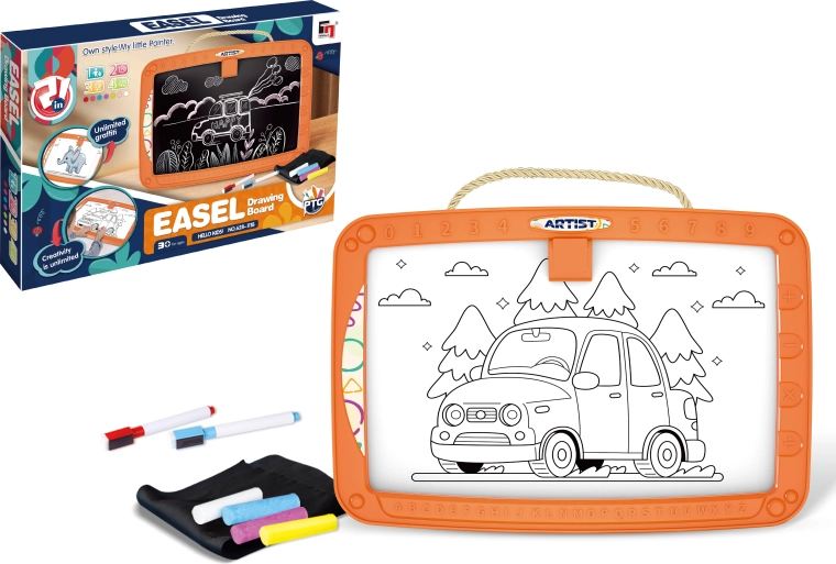 Dubbelzijdig magnetisch tekenbord Easel