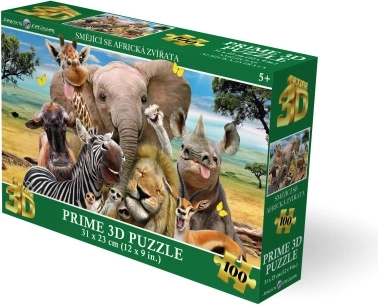 3D-puzzel Lachende Afrikaanse dieren 100 stukjes