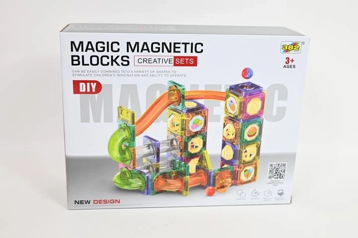 Magnetische bouwset – knikkerbaan 94 onderdelen