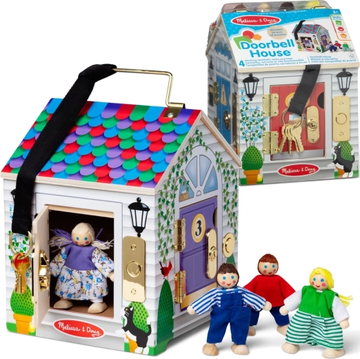 Houten huisje met deurbel MELISSA & DOUG Doorbell House