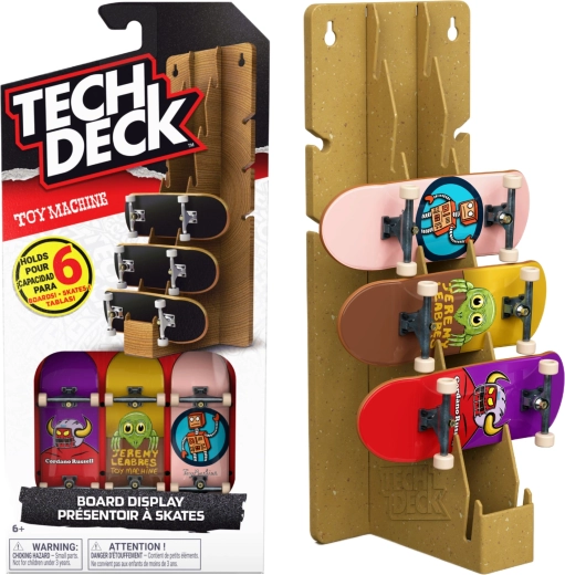 Tech Deck Toy Machine displaystandaard voor fingerboards met 3 skateboards