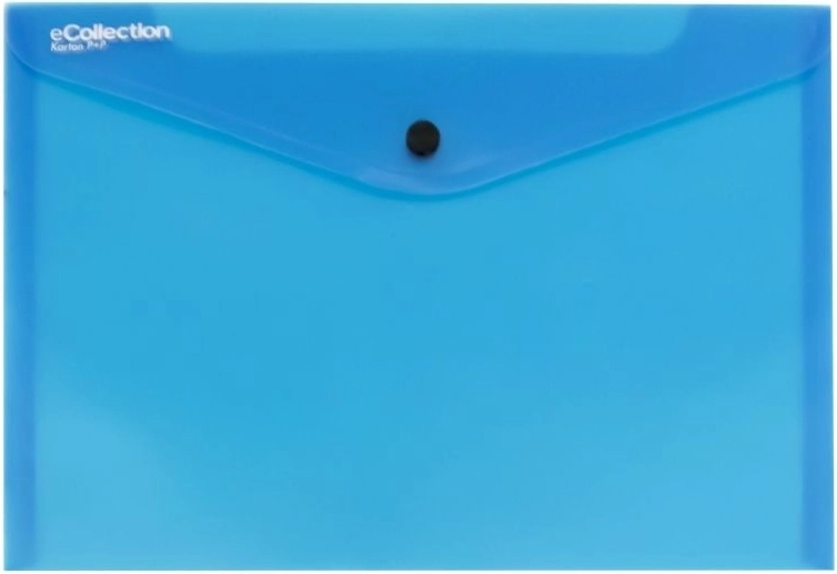 Documentenmap met druksluiting A5, blauw, polypropyleen