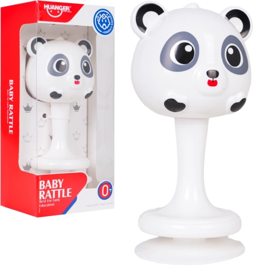 Baby-rammelaar Panda met zuignap - 1 stuk