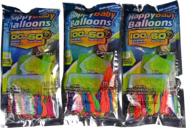 Waterballonnen 25 cm – 111 stuks vullen in 60 seconden
