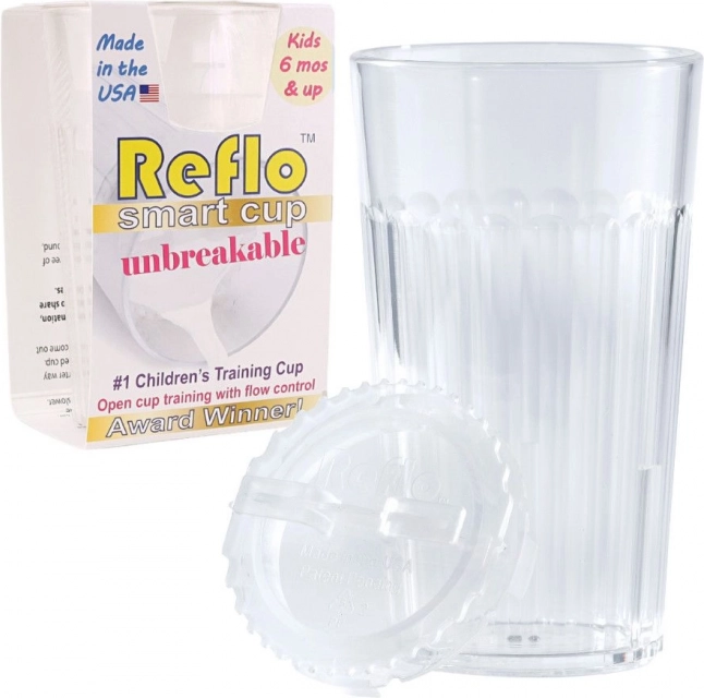 Reflo onbreekbare trainingsbeker voor kinderen, transparant 170 ml
