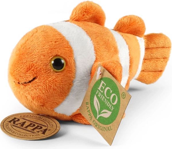 Rappa pluchen clownvis (valse clownanemoonvis) 14 cm eco-friendly