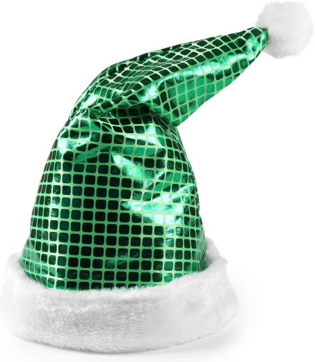 Groene kerstmut 43 cm